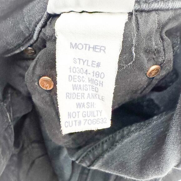 Mother High Waisted Rider Ankle Not Guilty Denim Jeans Size 27 - Picture 9 of 11